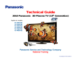 Panasonic TCP54VT25 - 54" PLASMA 3D TV User manual