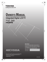 Toshiba 40CV550A User manual