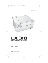 Primera LX810 User manual