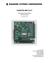 Diamond Systems Diamond-MM-32-AT PC/104 Analog I/O Module User manual