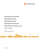 Navigon 40 Premium Live User manual