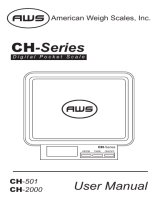 American Weigh Scales CH-2000 User manual