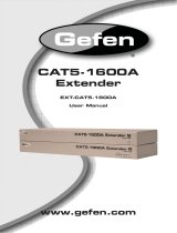 Gefen EXT-CAT5-1600A Owner's manual