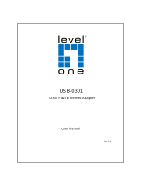 LevelOne USB-0301 User manual