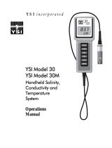 YSI Model 30 Owner's manual