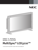 NEC LCD3210 User manual