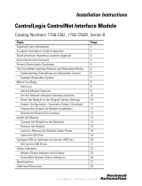 Allen-Bradley ControlLogix ControlNet 1756-CN2 Installation Instructions Manual