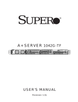 Supermicro Supero A+ SERVER 1042G-TF User manual