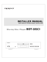 Oppo BDT-101CI Owner's manual