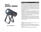 ADJ Micro Wash RGBW User Instructions