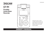 Tascam GT-R1 Owner's manual