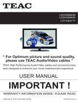 TEAC LCDV2656HD User manual