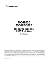 Motorola MC68EC020 User manual