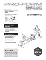 Pro-Form Dual Trainer PFRW5913.0 User manual