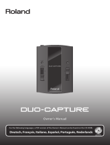 Roland DUO-CAPTURE Owner's manual