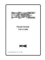 MCE Elevator Security for Legacy Controls 42-02-S024 B2 User manual