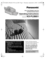 Panasonic KXFLB851 User manual
