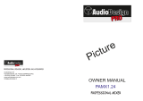 Audiodesign PAMX1.24 Owner's manual