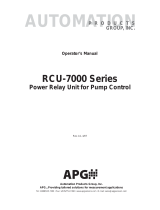 APG RCU-7000 User manual