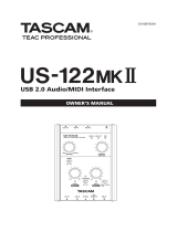 Tascam US-122MKII User manual