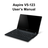 Acer Aspire V5-123 User manual