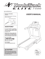 NordicTrack Elite 7500 Treadmill User manual