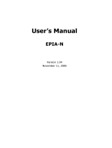 VIA Technologies EPIA-N User manual