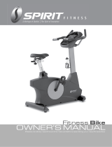 Spirit Fitness Bike Owner's manual