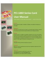ICP PCI-1002-H-L User manual