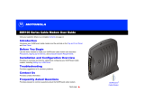 Motorola SB5100 - SURFboard - 38 Mbps Cable Modem User manual