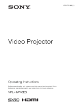 Sony VPL-HW40ES Operating Instructions Manual