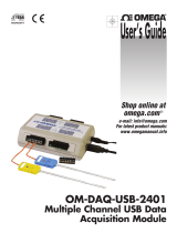 Omega OM-DAQ-USB2400 Owner's manual