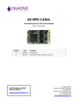 Diamond Systems DS-MPE-CAN2L User manual