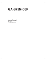 Gigabyte GA-B75M-D3P User manual