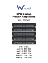 W Audio EPX 2200 User manual