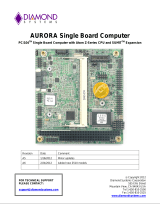 Diamond Systems Aurora PC/104 SBC User manual