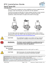 ETC Desire Series Installation guide