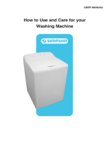 Simpson washing machine User manual