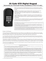 GTO FM137-G3 Instructions For Wired And Wireless Installations