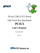 Ratoc PCIU5 User manual
