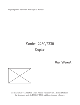 Konica Minolta 2230 User manual