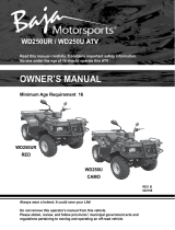 Baja motorsports WD250-U Owner's manual