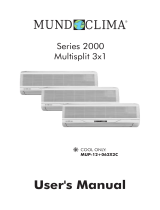 mundoclima Series MUP-CN “System MultiSplit Wall type” User manual