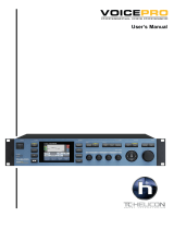 TC HELICON Voice Pro User manual