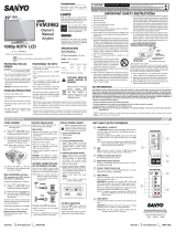 Sanyo FVM3982 Owner's manual