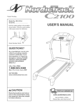 NordicTrack C2100 Treadmill User manual