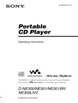 Sony D-NE300 User manual