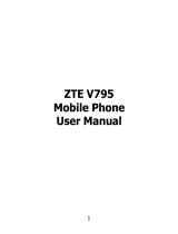 ZTE V795 User manual