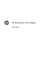 HP DreamColor Z27x Studio Display User guide