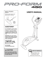 ProForm 450 User manual